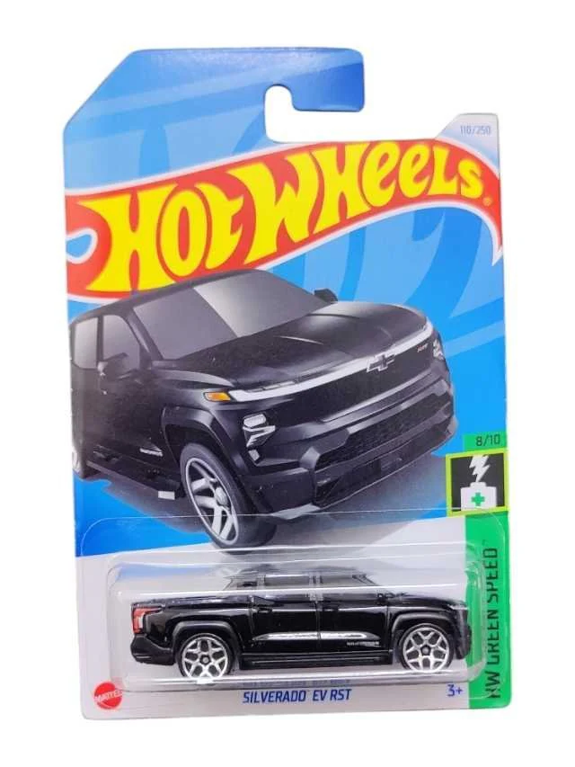 Hotwheels Silverado EV RST Imported Mainline Card 1:64 Scale