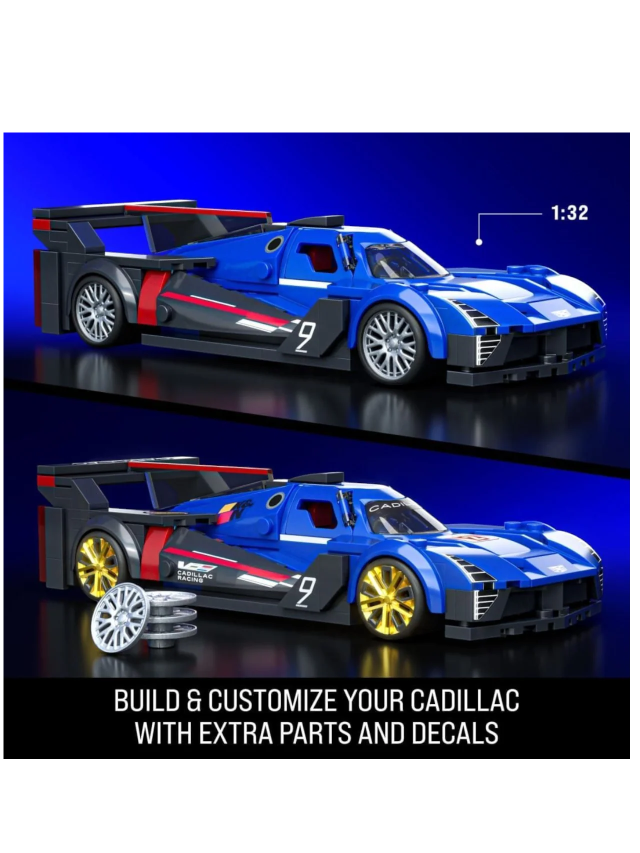 HotWheels Speed Series Cadillac Project GTP Hypercar Imported Brick Shop 1:32 Scale - Image 4