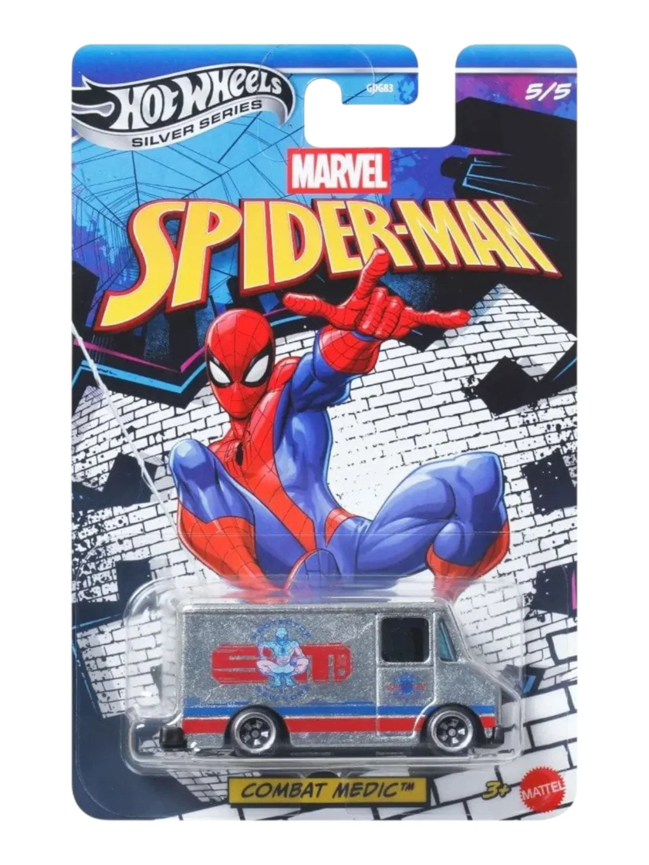 Hotwheels Spiderman Series Set of 5 cars Mainline 1:64 Scale (GDG83-952L) - Image 6