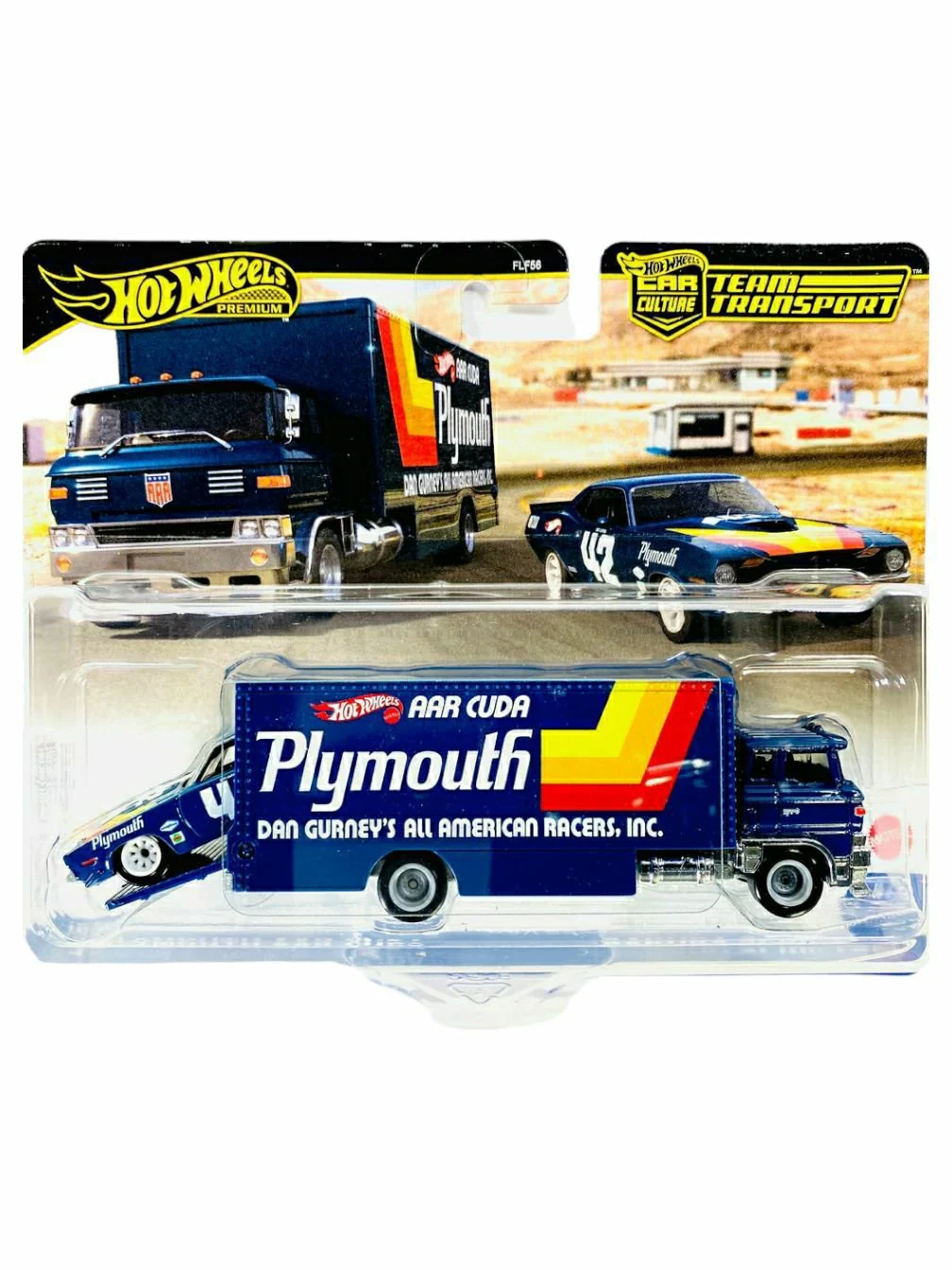 HotWheels Team Transport 70 Plymouth AAR Cuda Sakura Sprinter 1:64 Scale