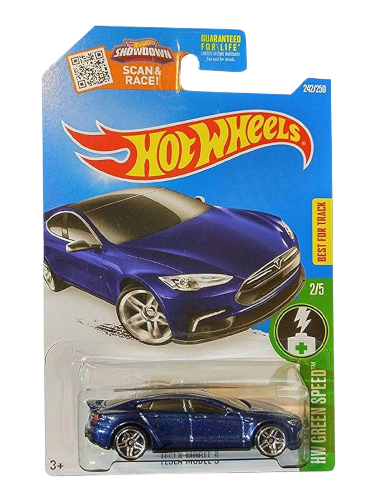HotWheels Tesla Model S Imported Mainline 1:64 Scale - Image 3
