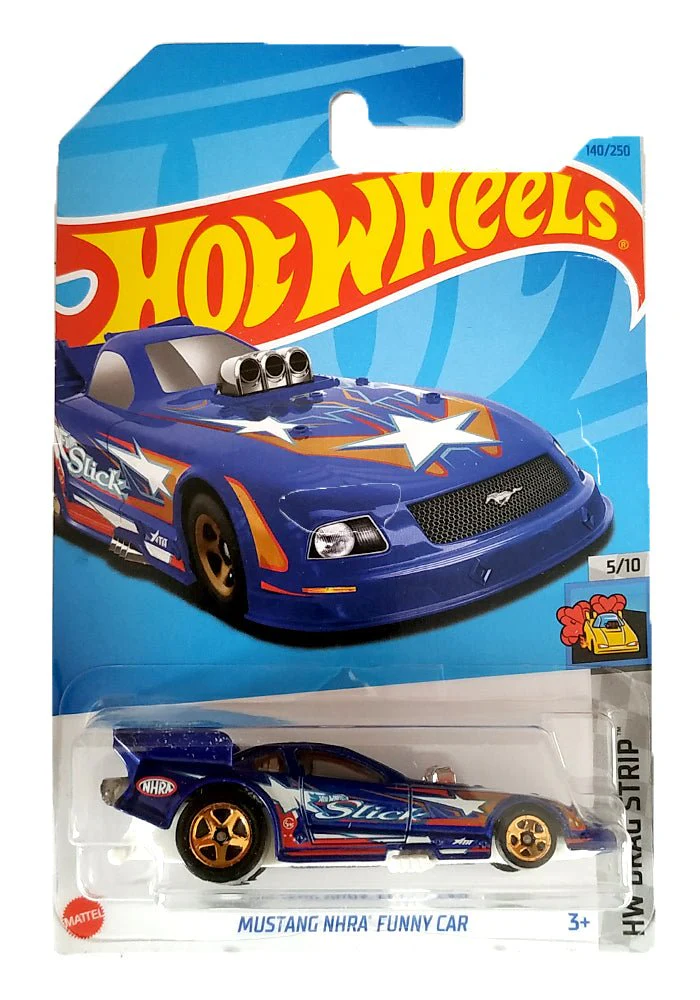 INDIAN CARD Hot Wheels Mustang NHRA Funny Car - Blue - 2023 Card