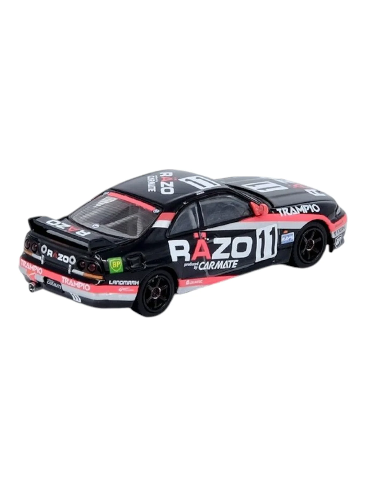 Inno64 Nissan Skyline GT-R (R33) #11 "Razo Trampio" Sendan Highland 1995 Winner Diecast 1:64 Scale (With Acrylic Case) - Image 4