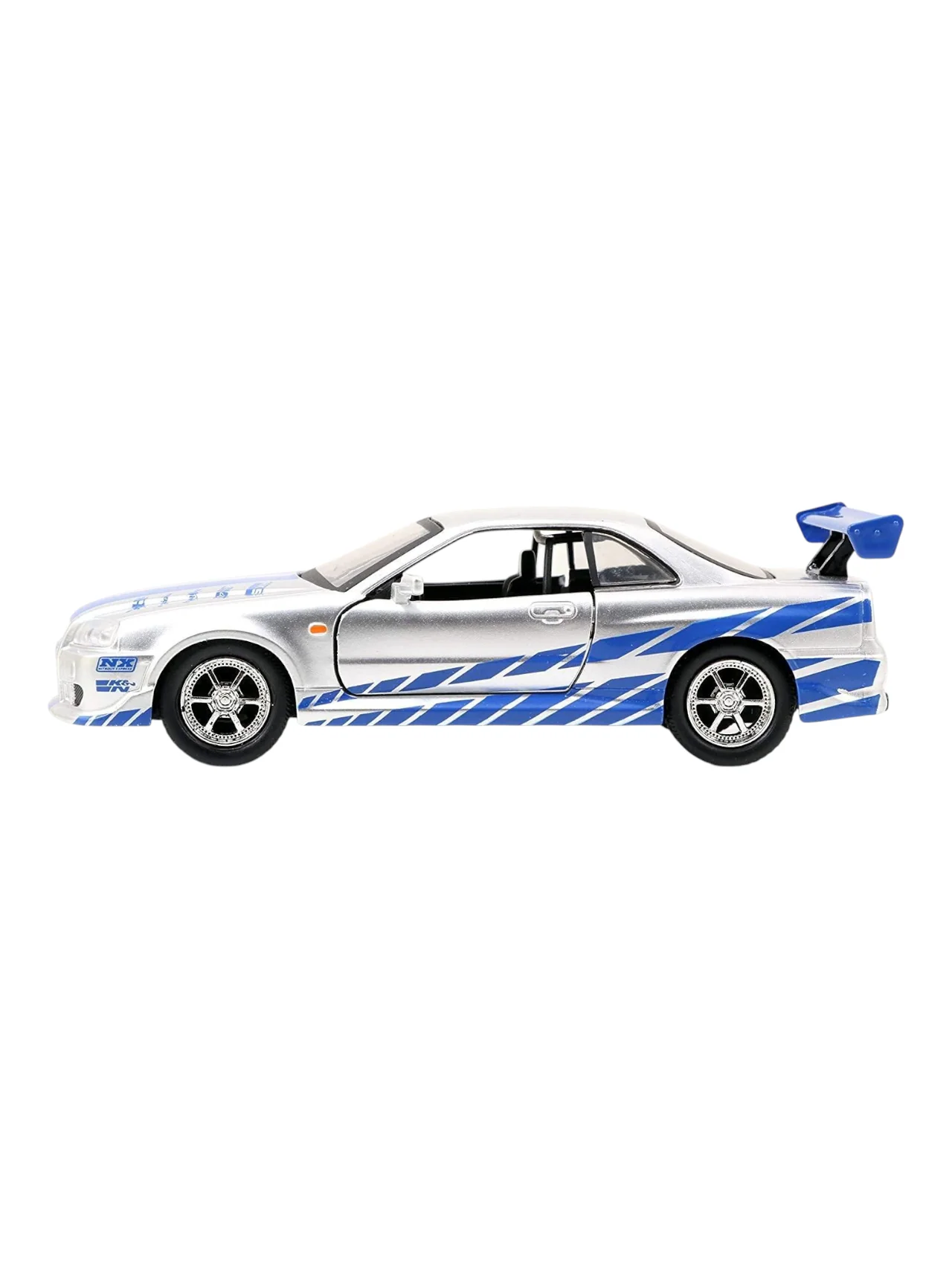 Jada Fast and Furious Brian's Nissan Skyline GT-R (R34) 1:32 Scale Diecast - Image 2