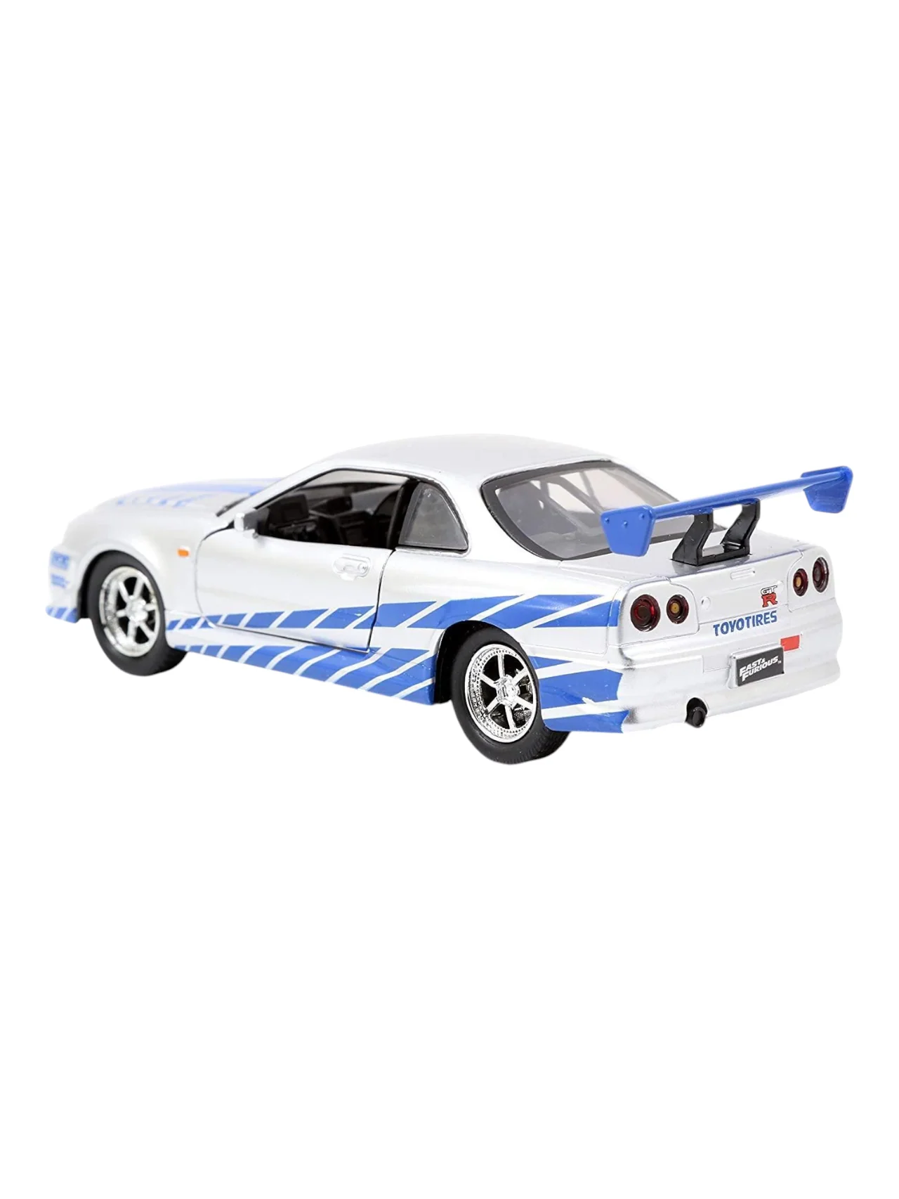 Jada Fast and Furious Brian's Nissan Skyline GT-R (R34) 1:32 Scale Diecast - Image 3