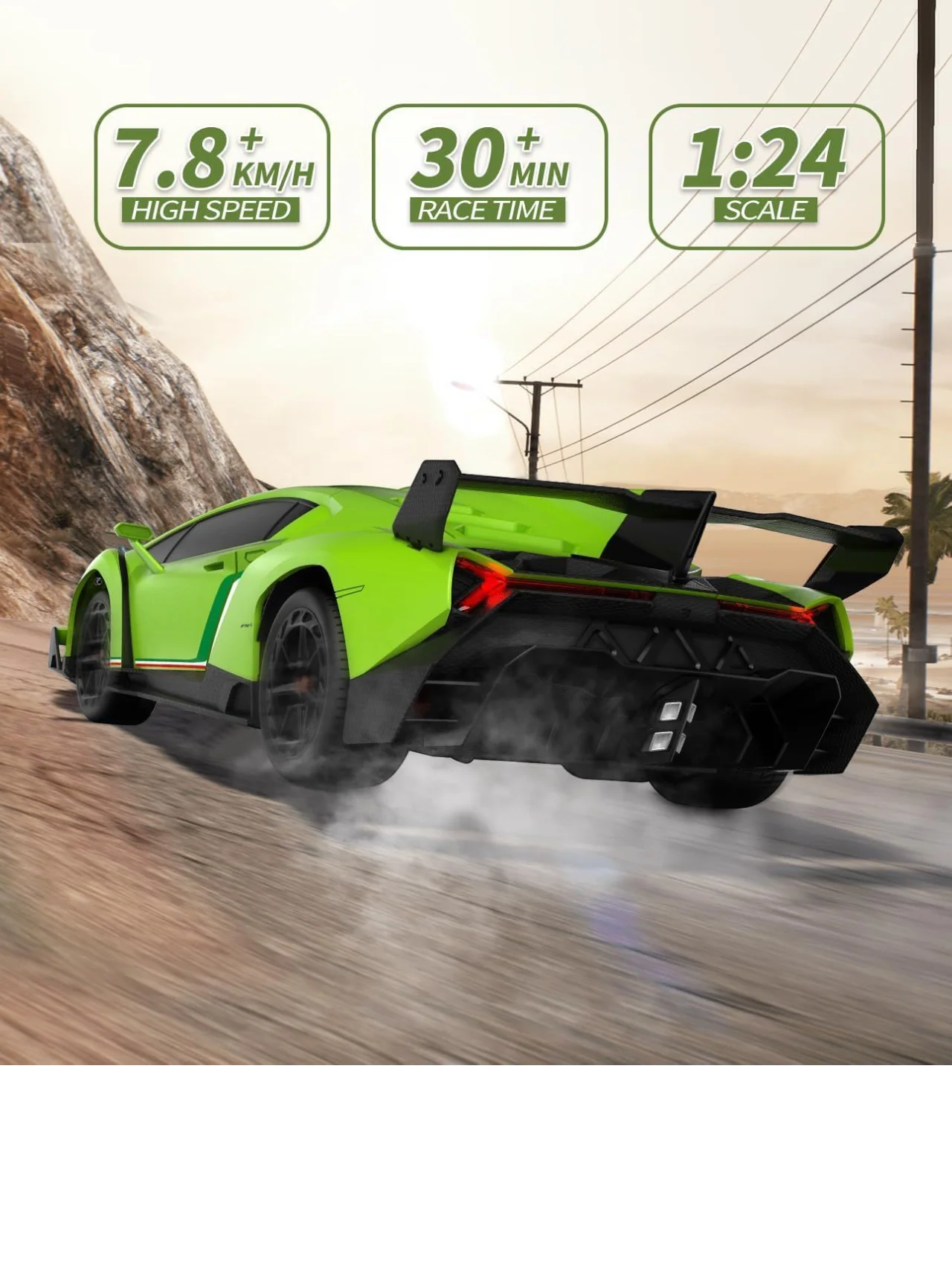 Lamborghini Veneno Full Function Remote Control Car 1:24 Scale (Official Licensed Product) - Image 13