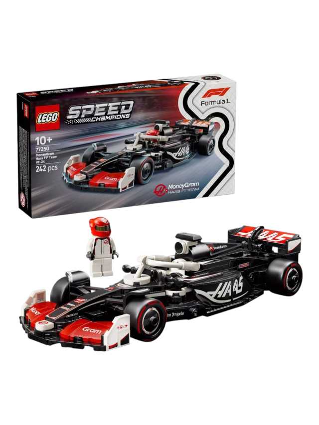 LEGO 77250 Speed Champions MoneyGram Haas Formula 1 (F1) Team VF-24 Race Car (242 Pieces) - Image 3