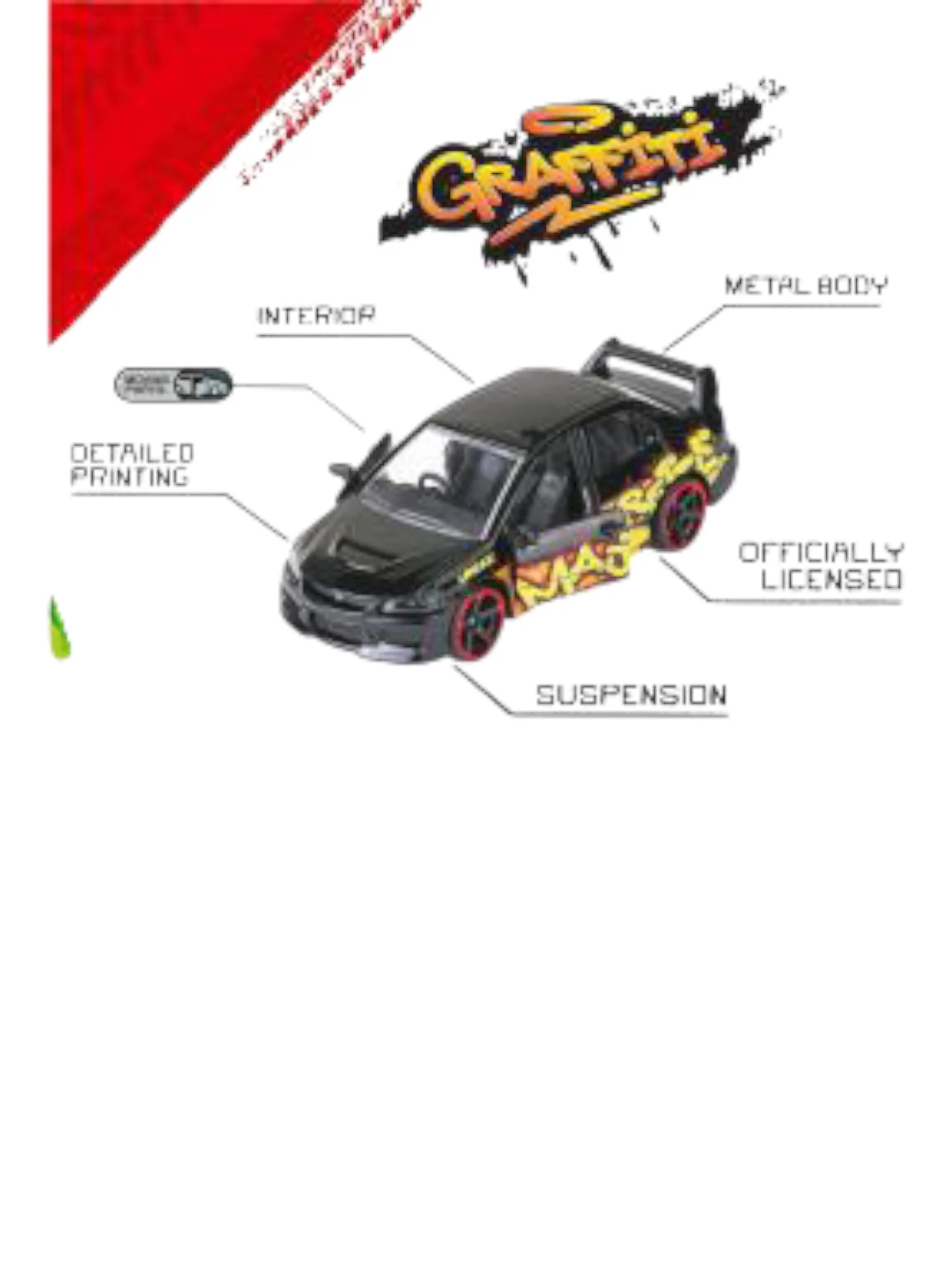 Majorette Graffiti 9 vehicles/ 4 vehicles premium car 1:64 Scale 8504106000 - Image 4