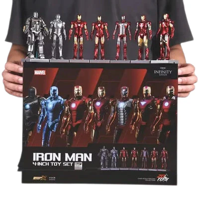 Marvel Studios : The Infinity Saga 4 Inch Scale Iron Man Collection Figures Set of 7 by ZD Toys - Image 6