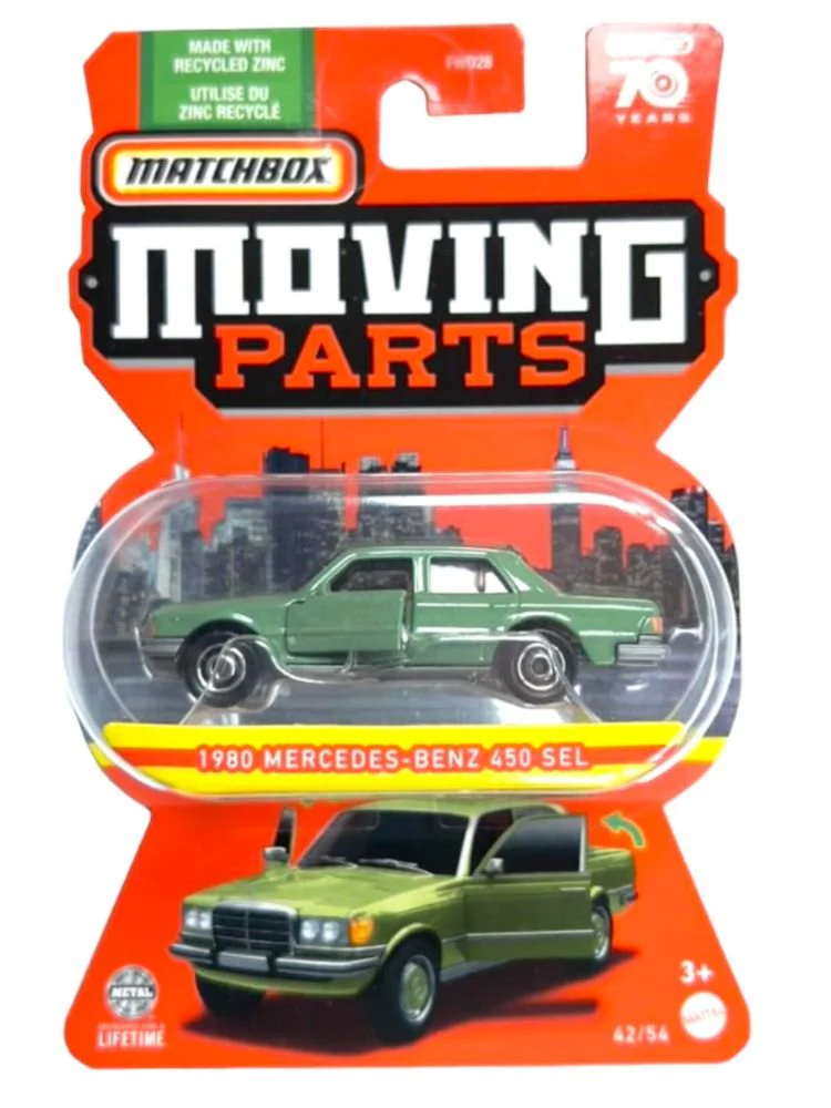 Matchbox Moving Parts 70 Years Anniversary 1980 Mercedes-Benz 450 SEL Mainline 1:64 Scale