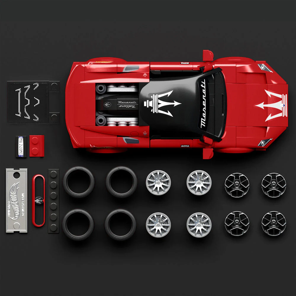 Mattel Brick Shop HotWheels Maserati MC20 Building Set 1:32 Scale - Image 4
