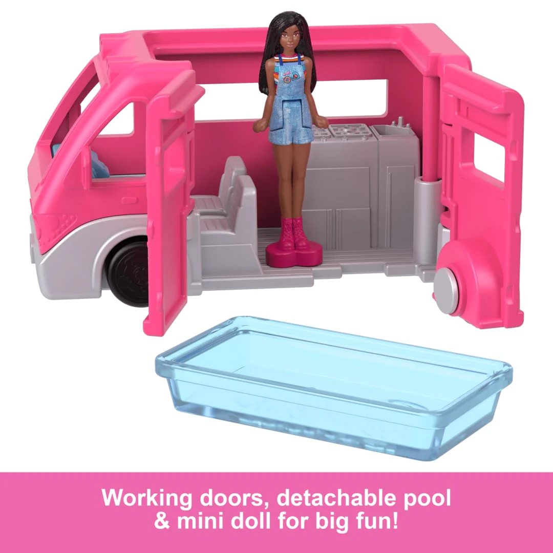 Mattel mini barbie doll vehicle & champer van - Image 6