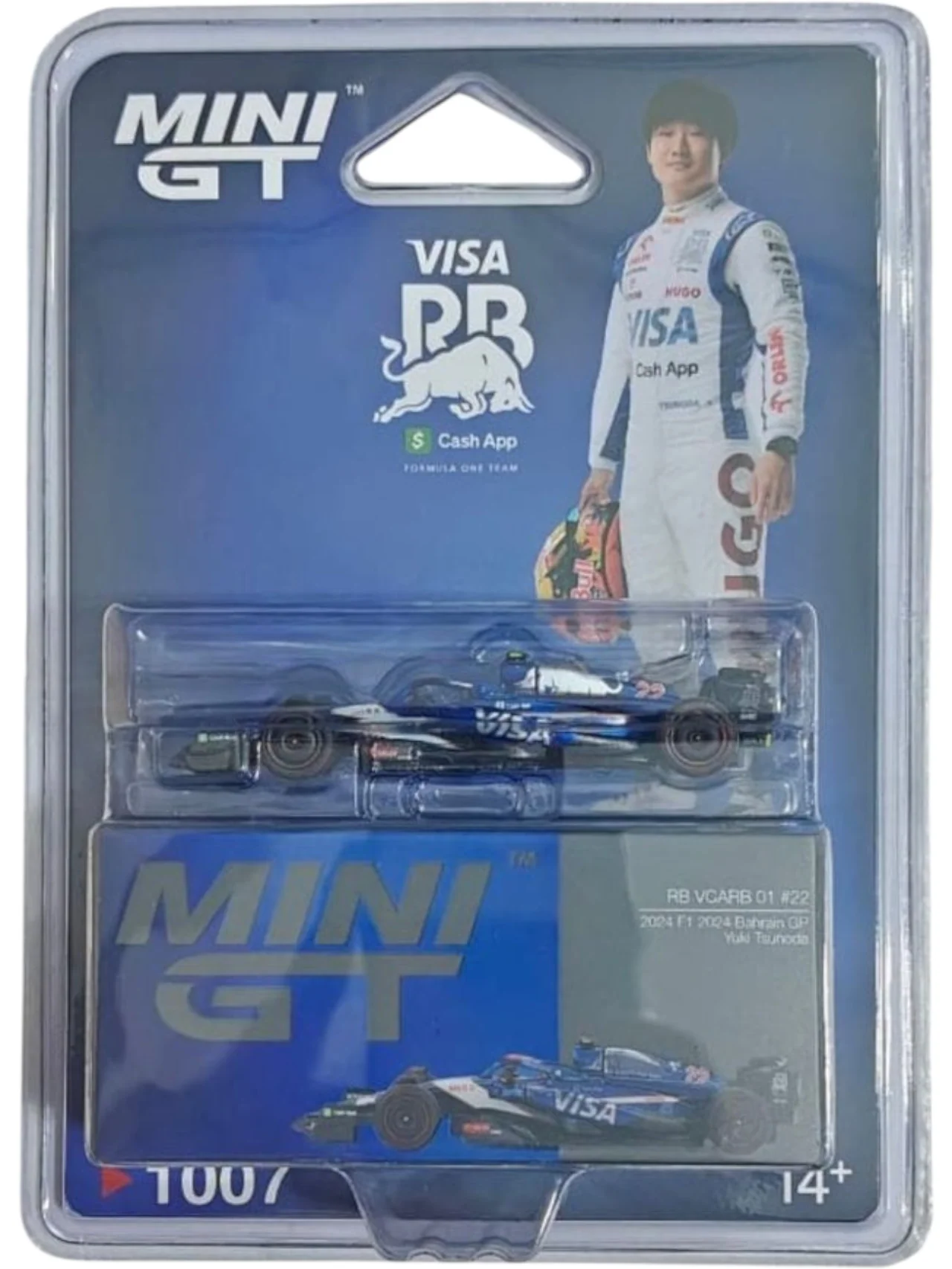 Mini GT #1007: RB VCARB 01 #22 Yuki Tsunoda 2024 F1 2024 Bahrain GP 1:64 Scale