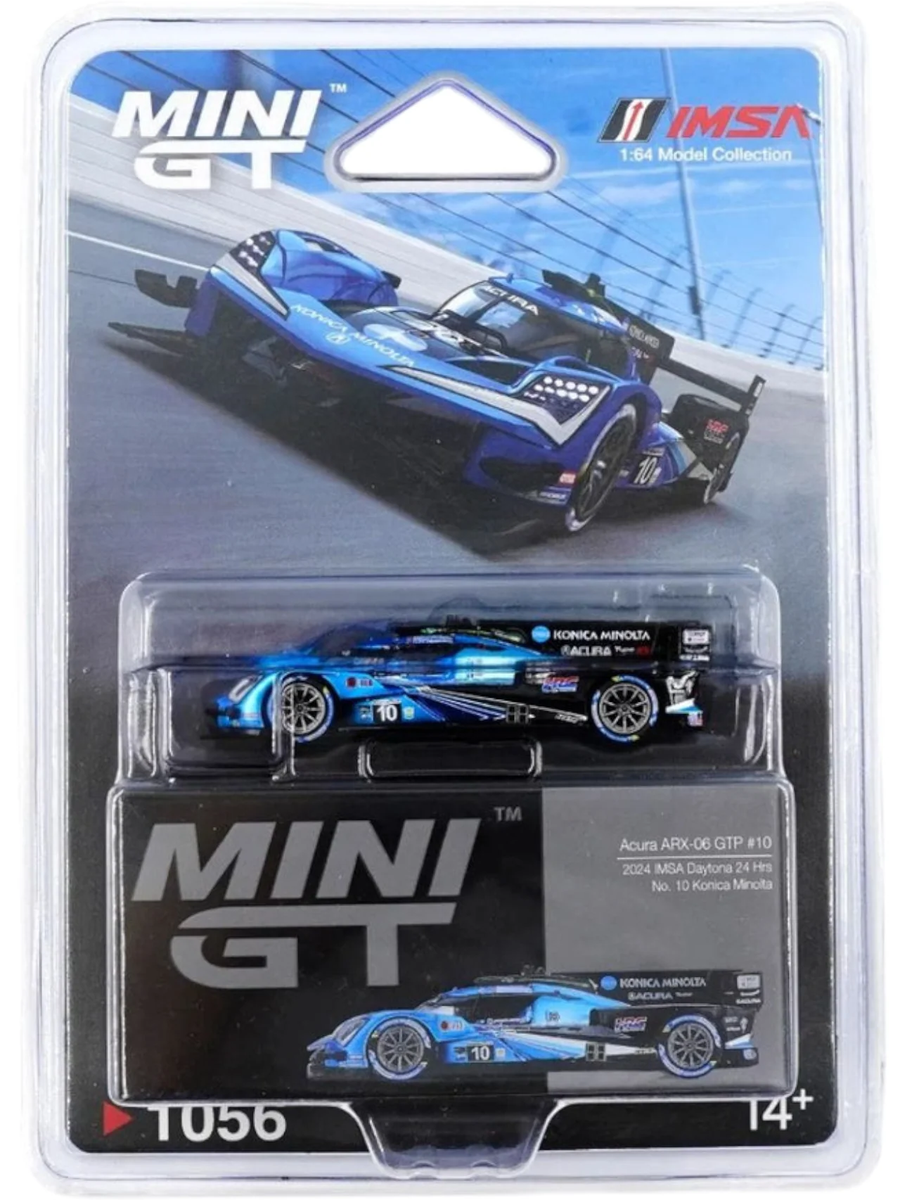 Mini GT #1056: Acura ARX-06 GTP #10 Wayne Taylor Racing with Andretti 2024 IMSA Daytona 24 Hrs 1:64 Scale