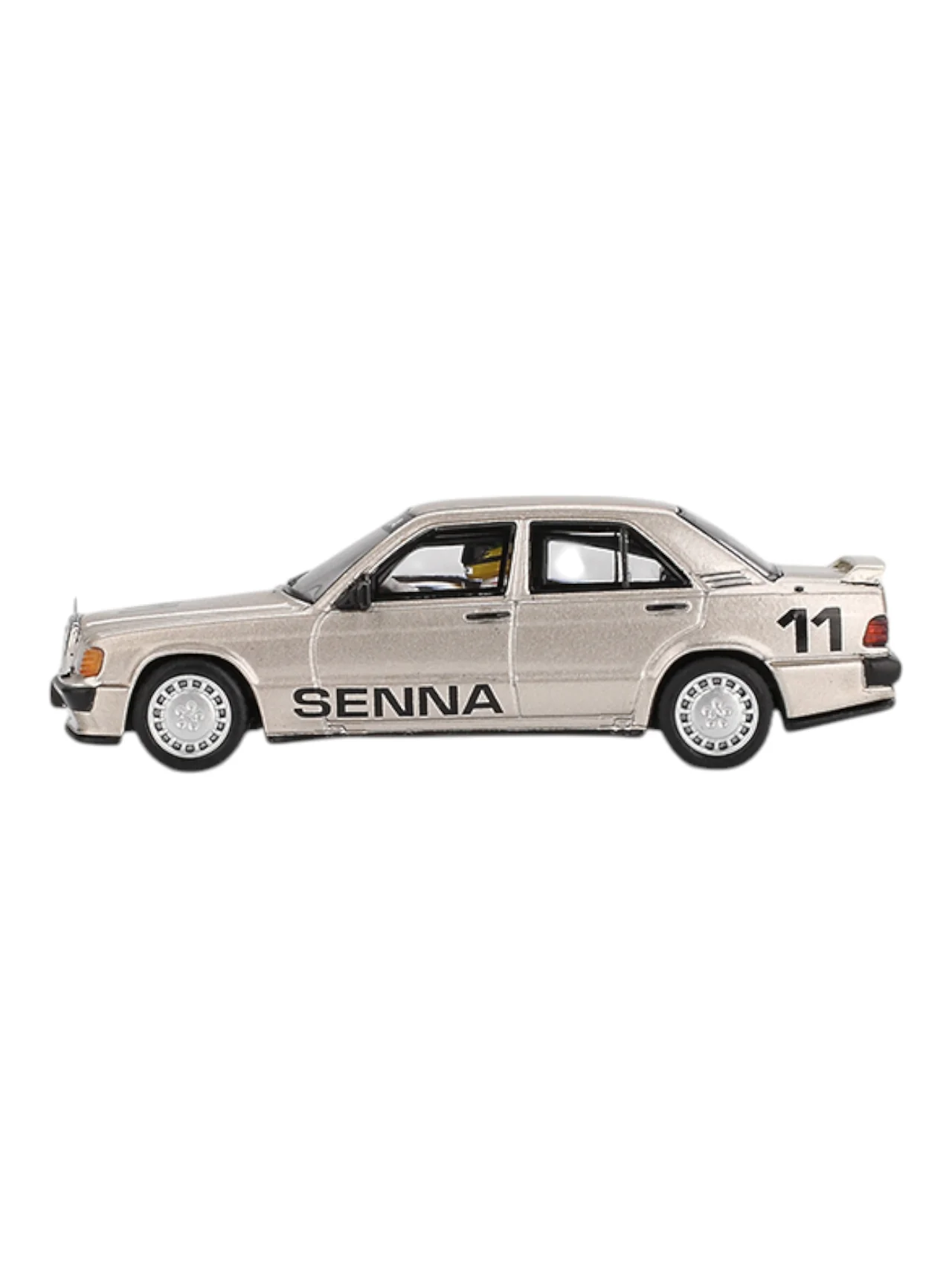Mini GT Mercedes-Benz 190 E 2316 / 11 Ayrton Senna Imported 1:64 Scale (code-1076) - Image 3