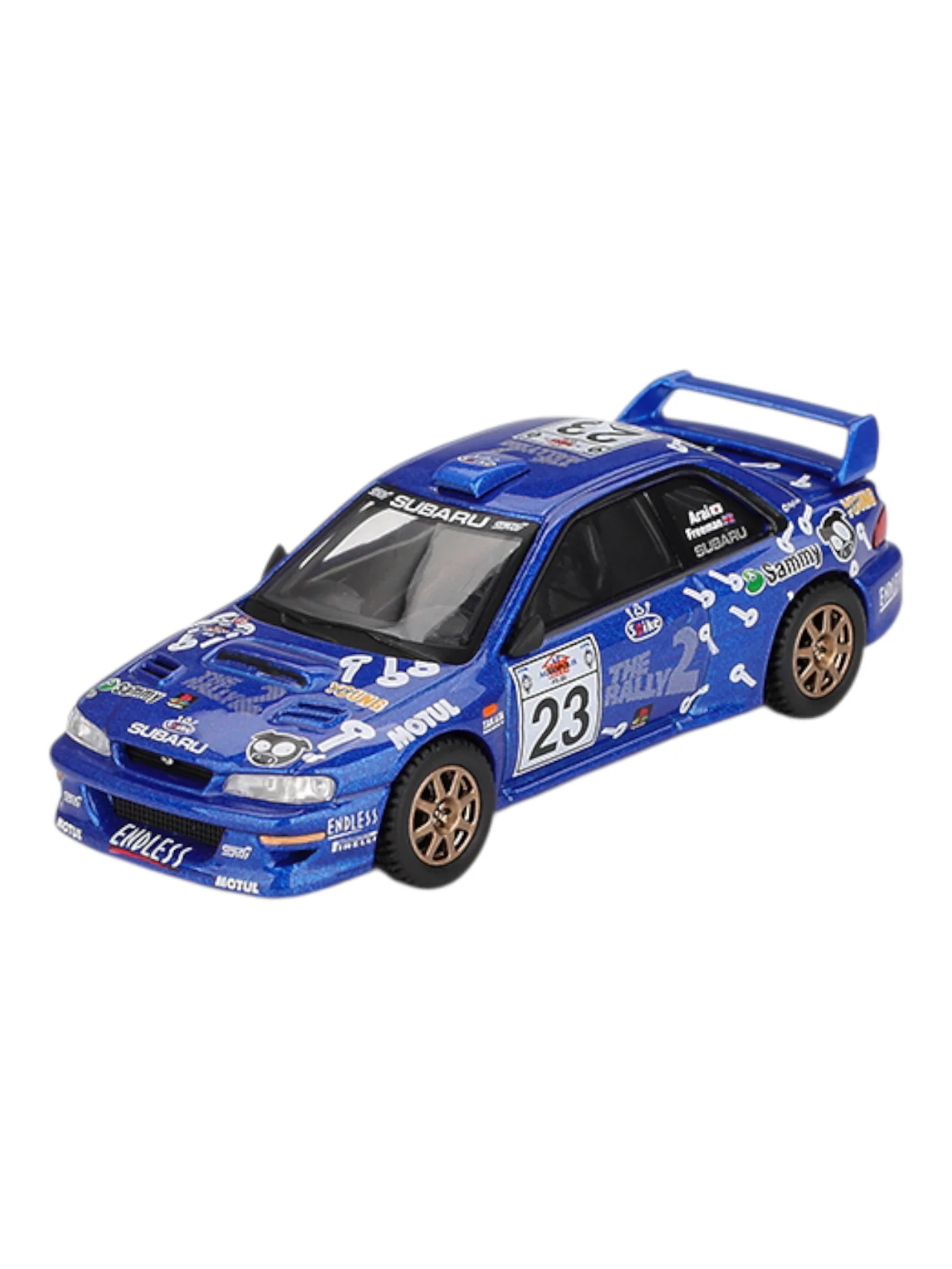 Mini GT #1078: Subaru Impreza WRC99 #23 2000 Acropolis Rally 1:64 Scale - Image 3