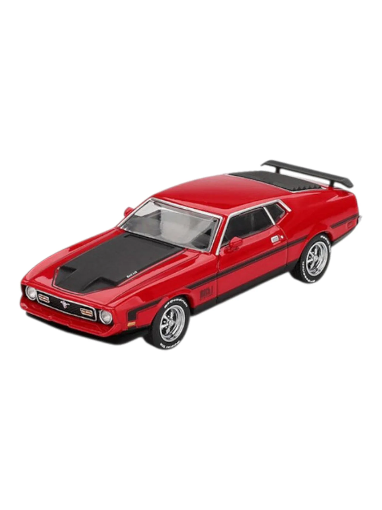Mini GT 1122: Ford Mustang Mach1 1971 Race Red 1:64 Scale - Image 4