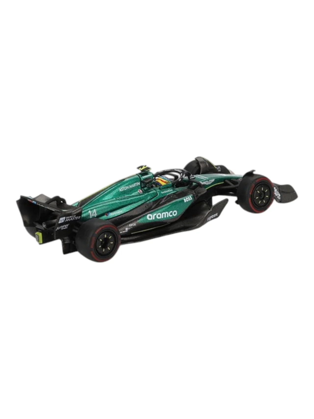 Mini GT Aston Martin amr24 #14 2024 f1 2024 bahrain gp fernando alonso code-999 1:64 Scale - Image 3