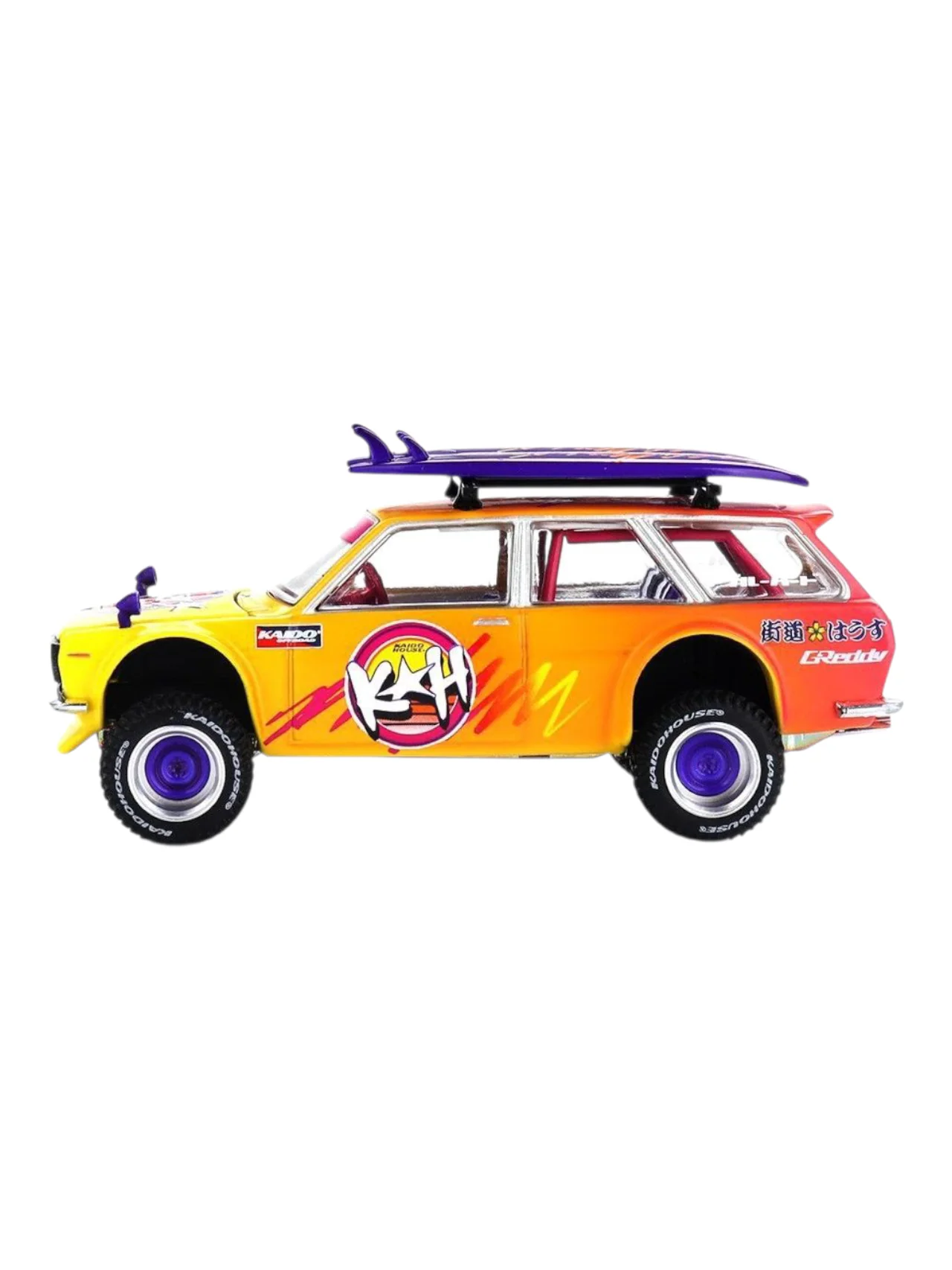 Mini GT Kaido House Datsun 510 Wagon 4x4 Kaido Islands V1 Code-210 1:64 Scale - Image 3