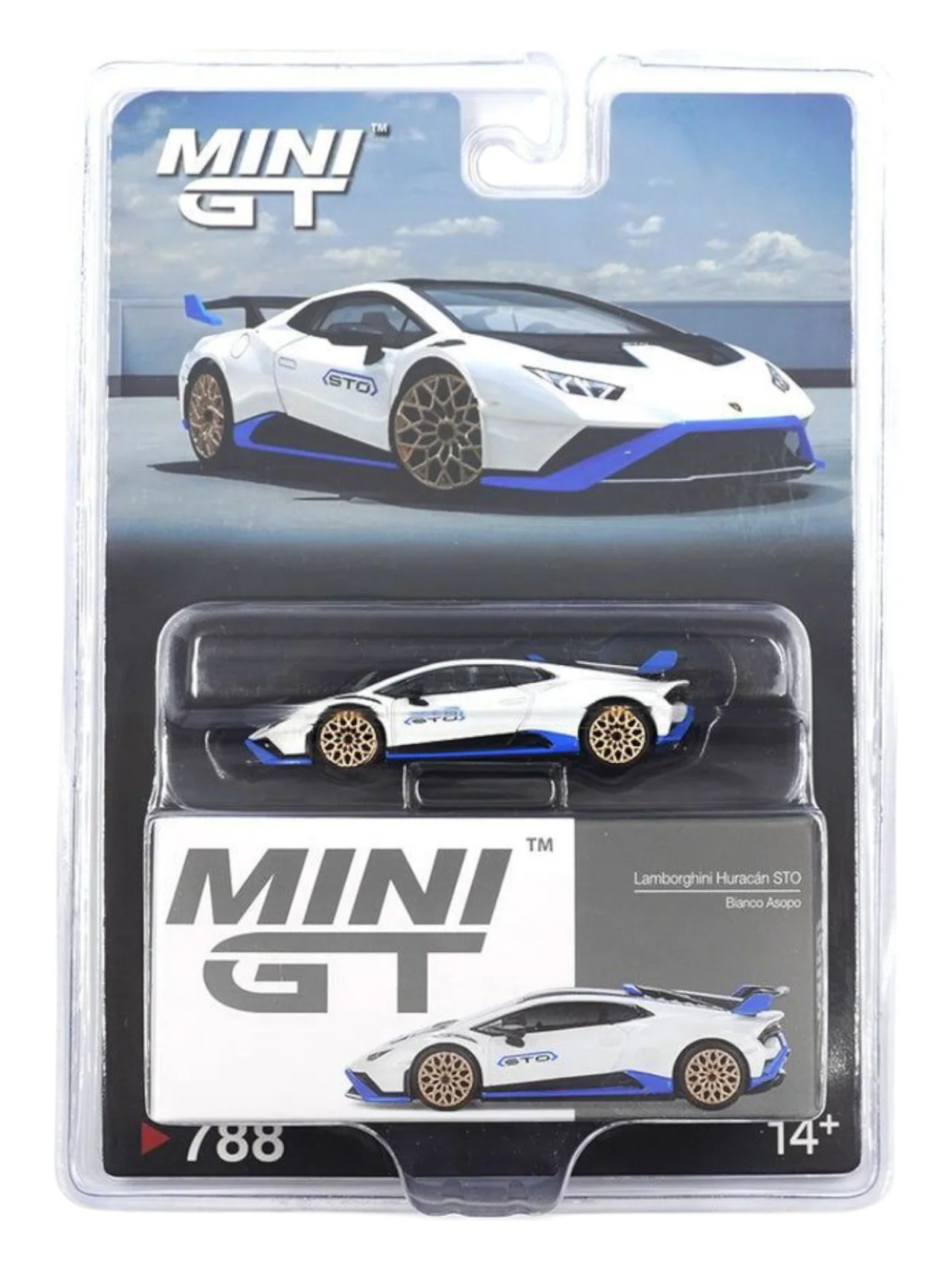 Mini GT Lamborghini Huracan STO (Bianco Asopo) Code-788 1:64 Scale - Image 4