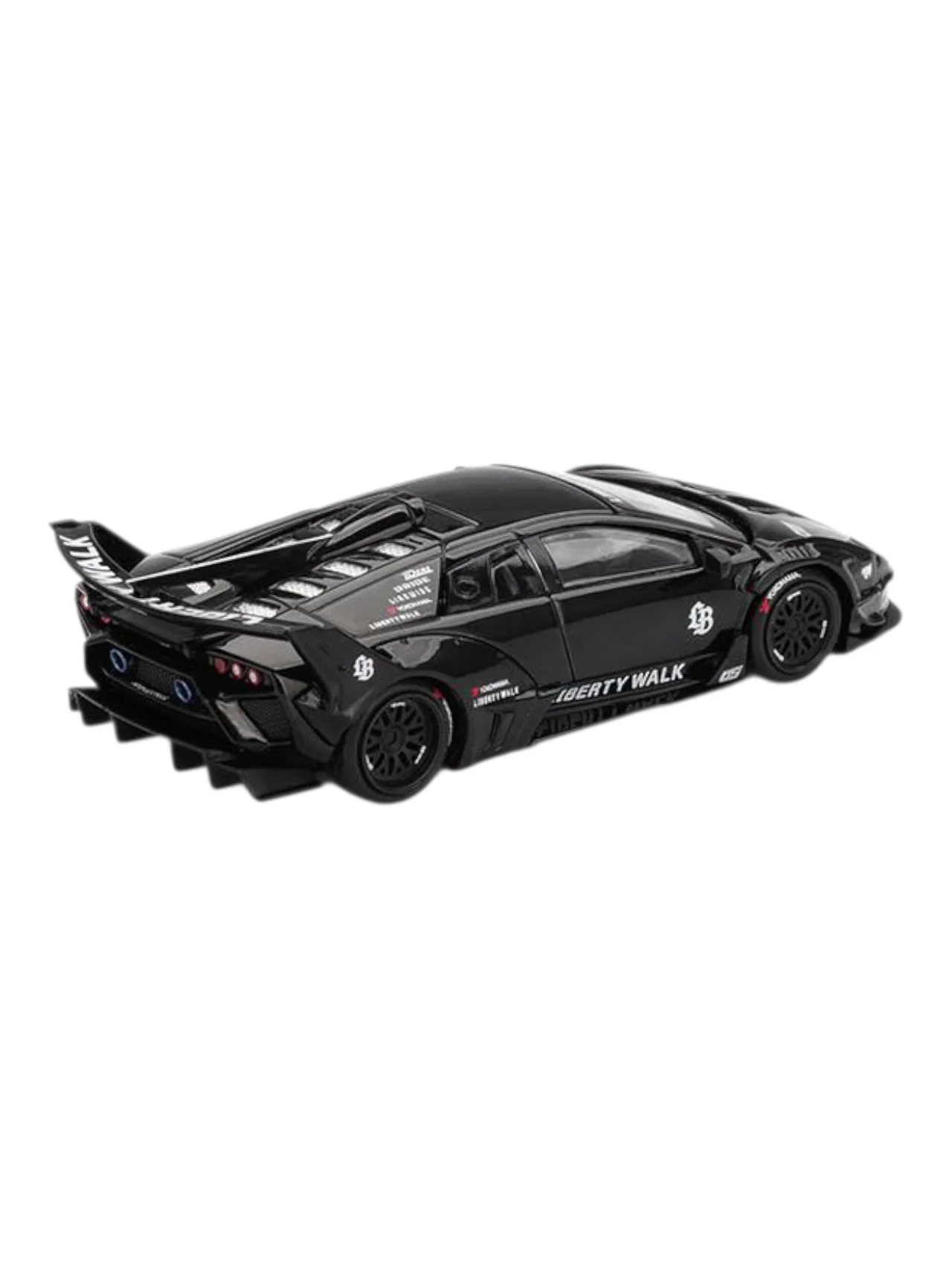 Mini GT LB-Silhouette Works Lamborghini Murcielago GT Evo (Black) Code-1053 1:64 Scale Box packaging - Image 4