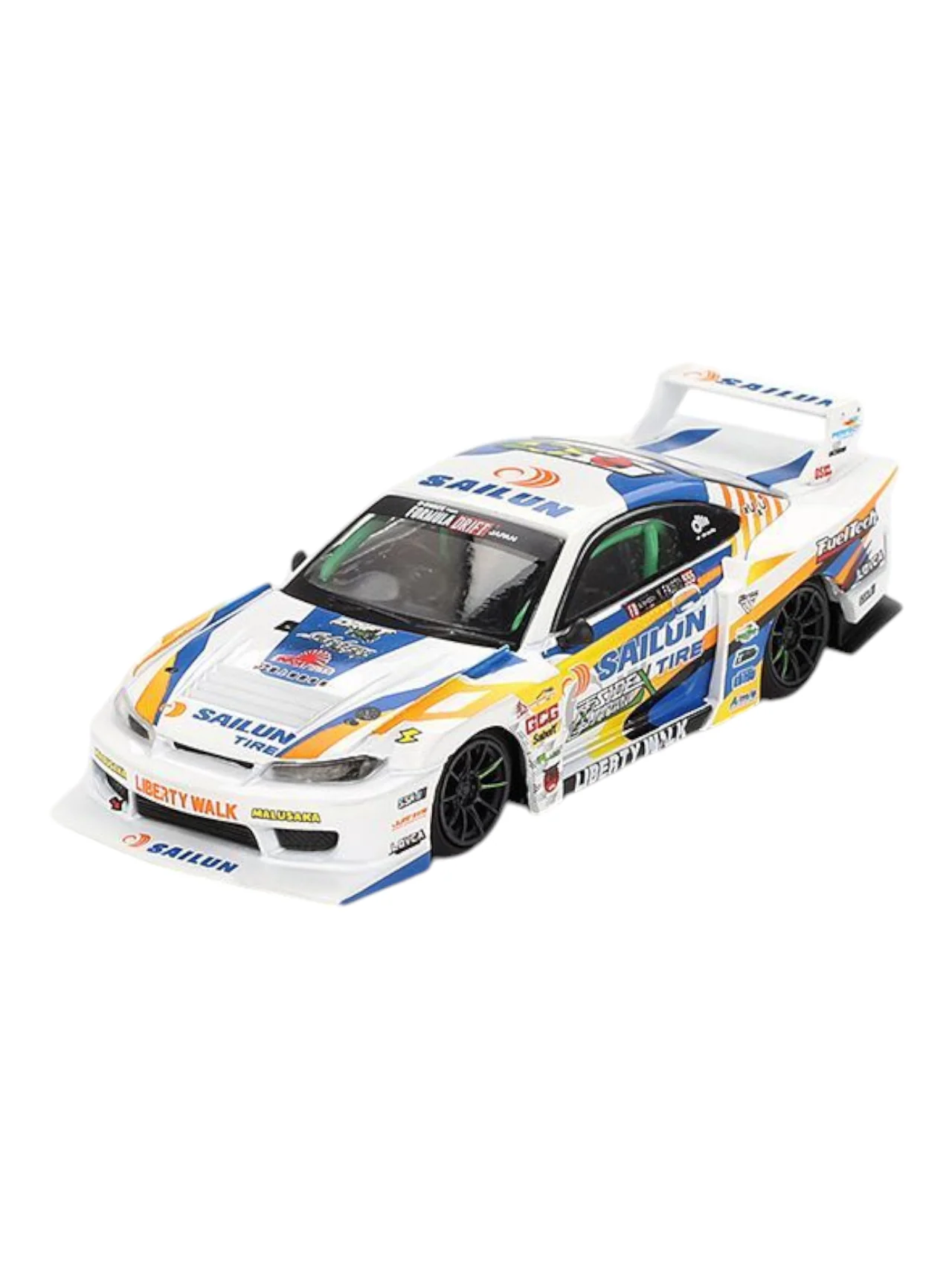 Mini GT LB-Super Silhouette Nissan S15 Silvia #555 2023 Formula Drift Japan 1:64 Scale - Image 2
