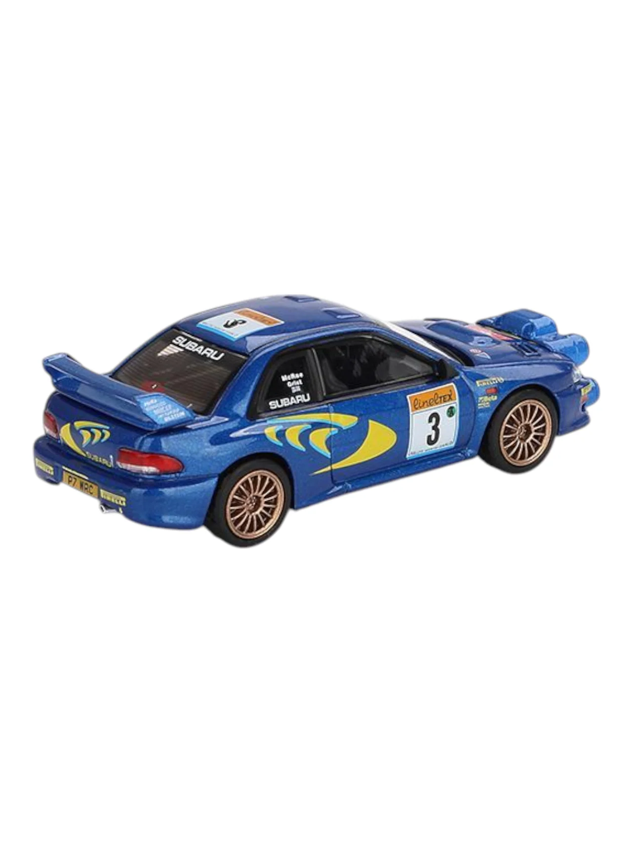 Mini GT Subaru Impreza WRC98 #3 (1998 Rally Monte-Carlo 3rd Place) Code-975 1:64 Scale - Image 3