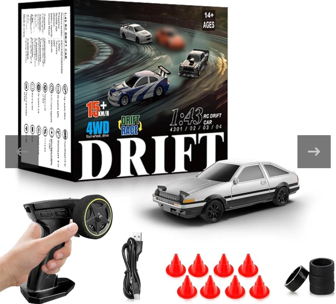 Mini Remote Control (RC) Drift Car 1:43 Scale - Image 7