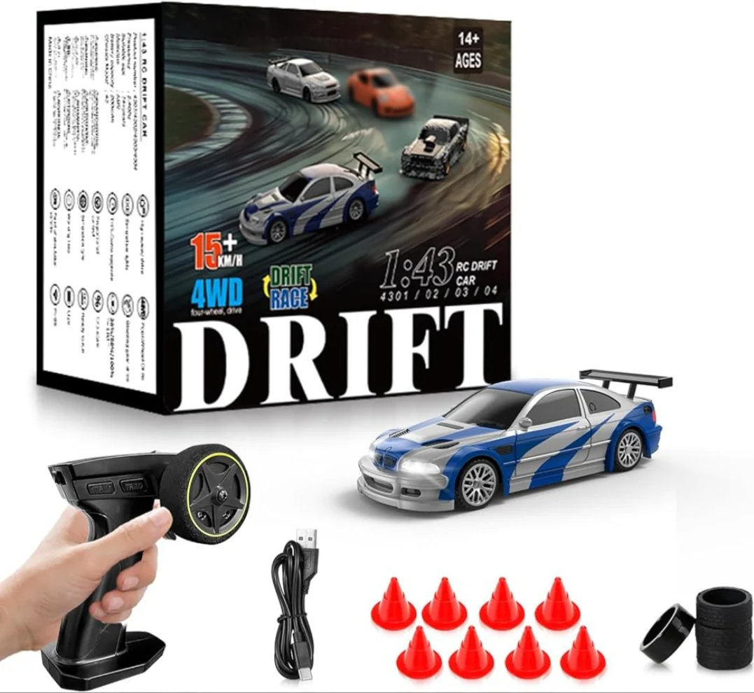 Mini Remote Control (RC) Drift Car 1:43 Scale - Image 9