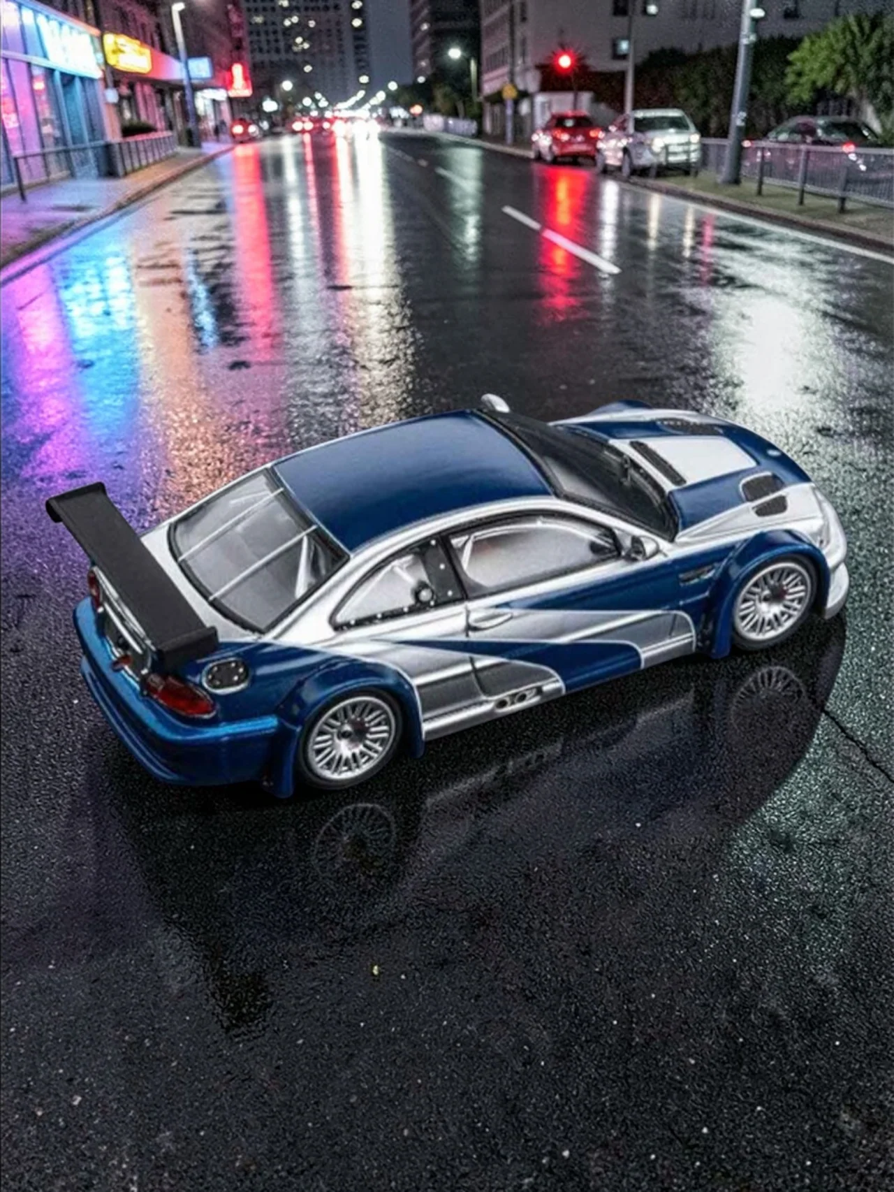 MJ MODEL BMW M3 GTR E46 1:64 Scale-lconic Japanese Sports Car Model - Image 3
