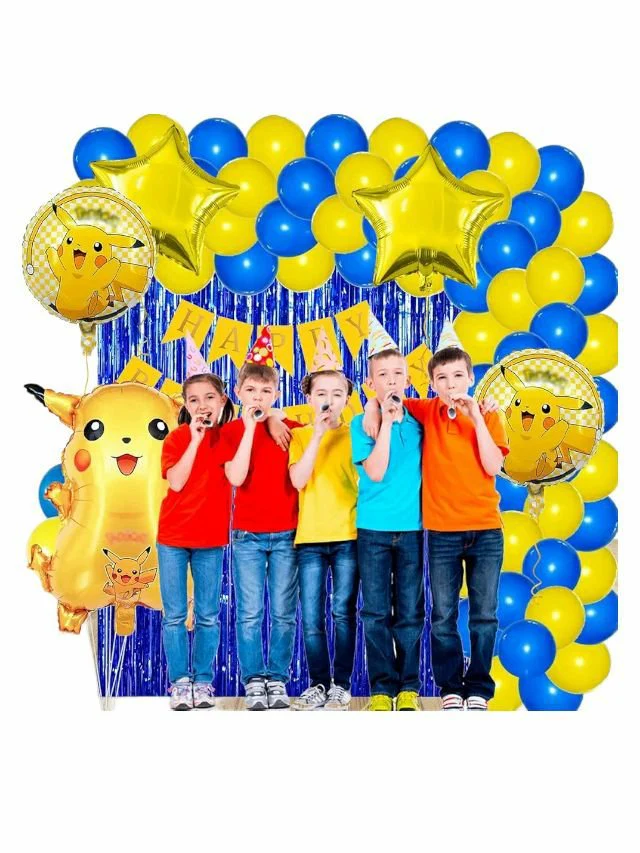 Pokemon Birthday Theme Baloom Decoration Combo Pack - Image 2
