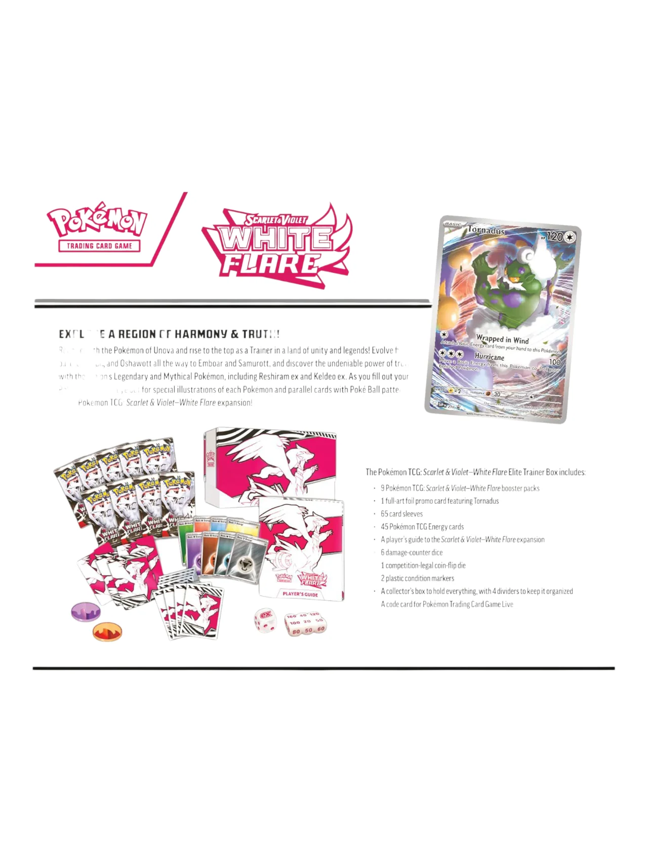 Pokemon Scarlet and Violet White Flare Elite Trainer Box ETB (English) - Image 8