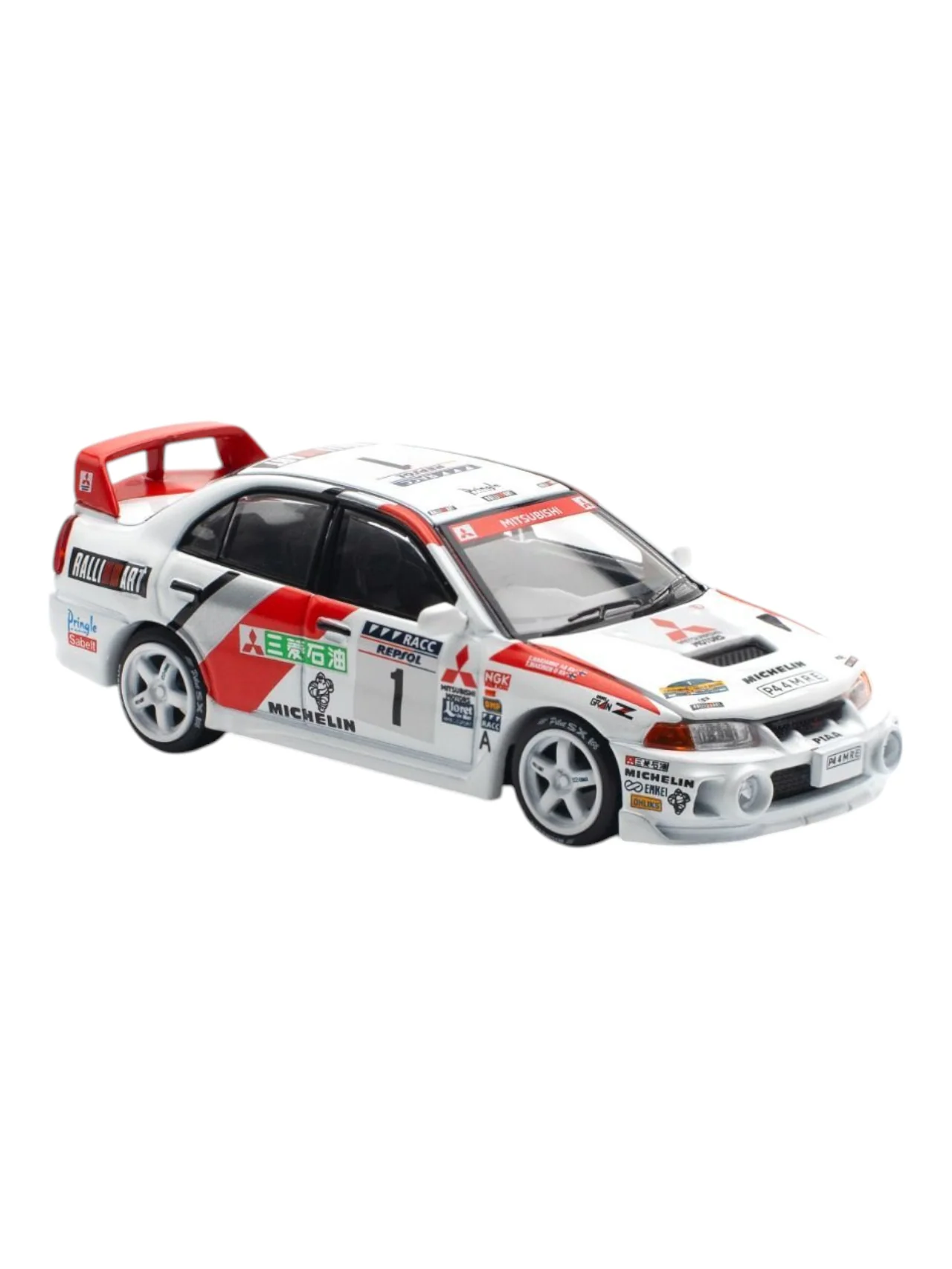 Pop Race Mitsubishi Lancer Evolution IV 1977 Catalunya Rally Winner PR640165 1:64 Scale - Image 2
