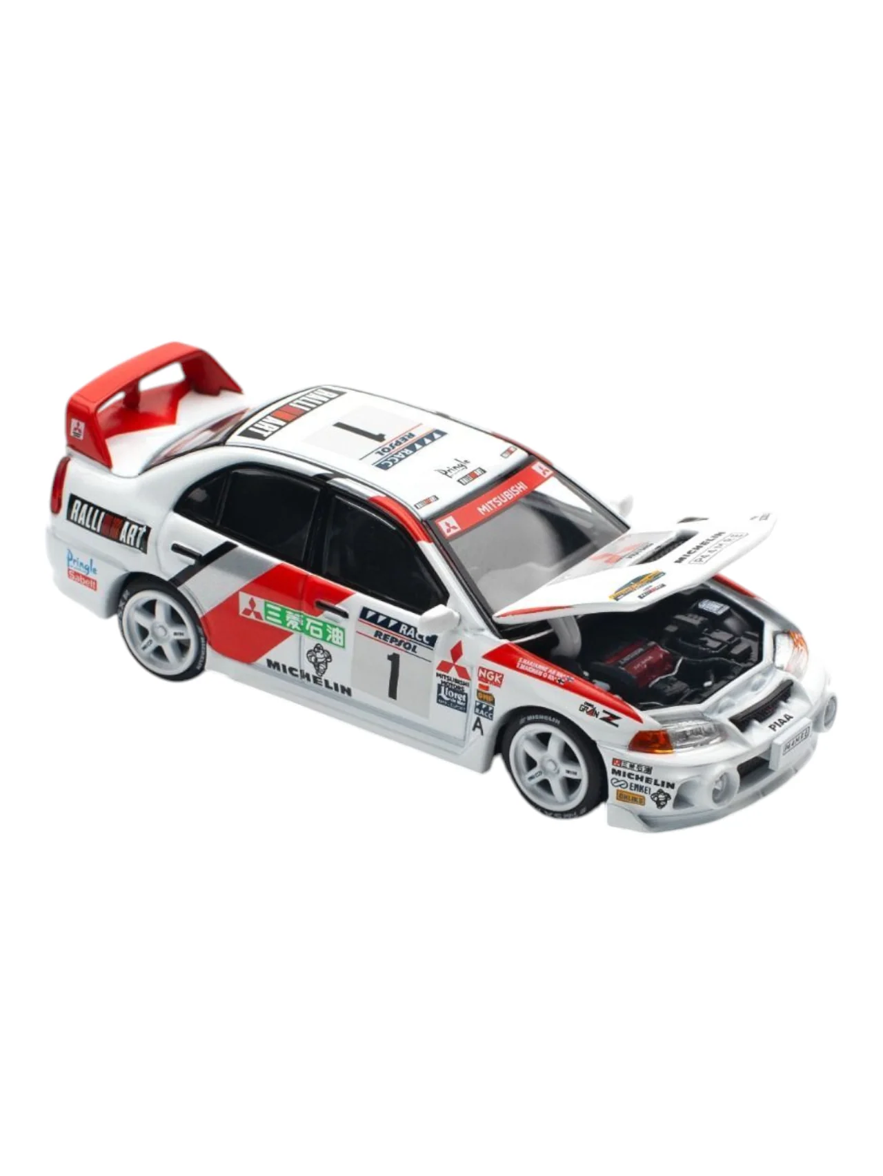 Pop Race Mitsubishi Lancer Evolution IV 1977 Catalunya Rally Winner PR640165 1:64 Scale - Image 3