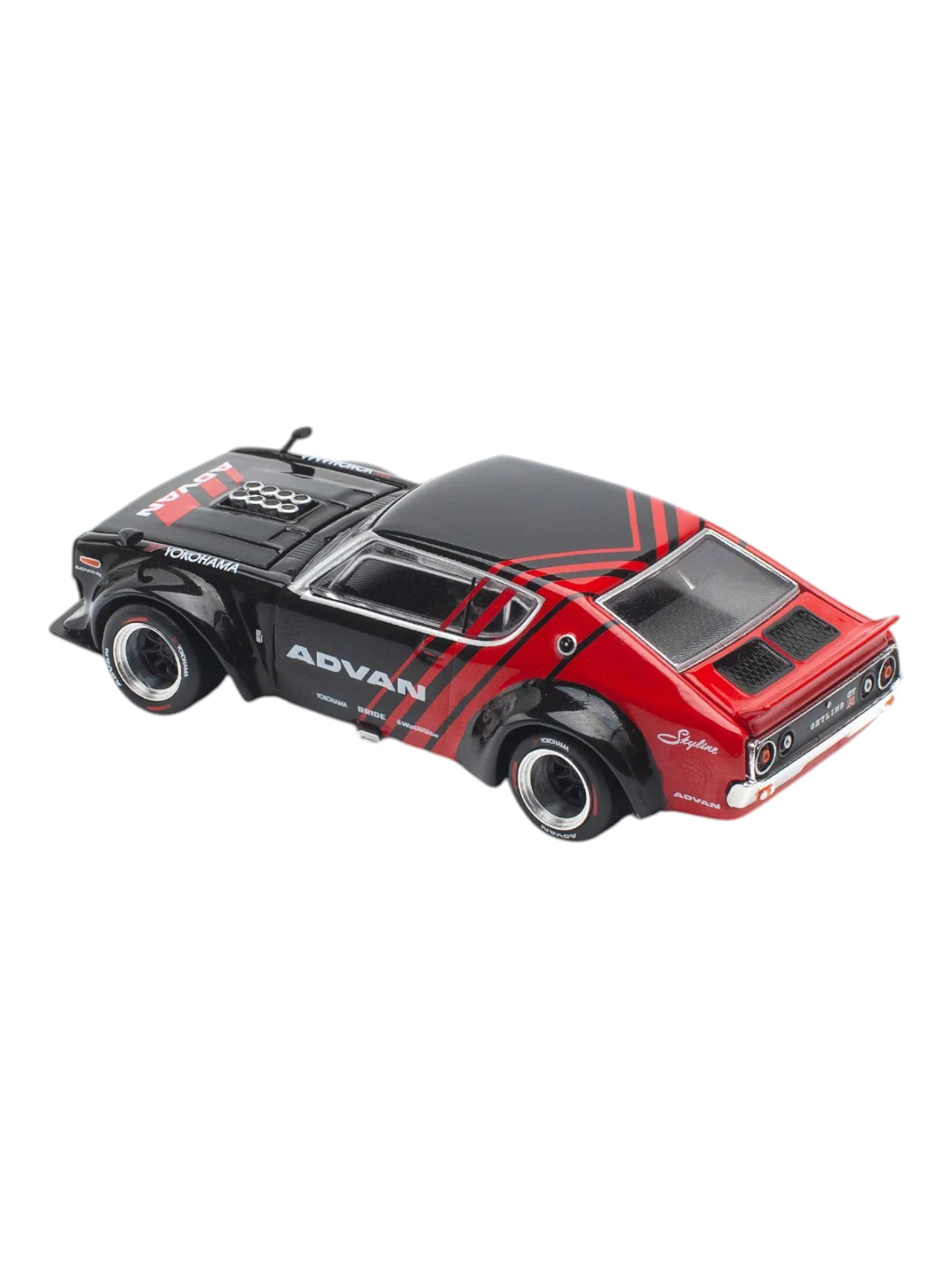 Pop Race Nissan Skyline GT-R Drift Kenmeri Advan Livery PR640199 1:64 Scale - Image 5