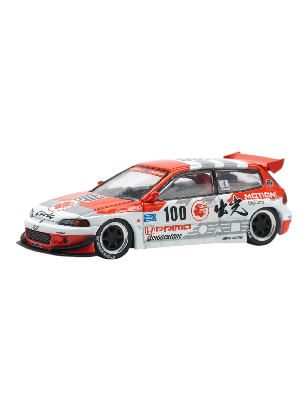 Pop Race Pandem Civic EG6 v15 Idemitsu Motion Infinite PR640212 1:64 Scale - Image 2
