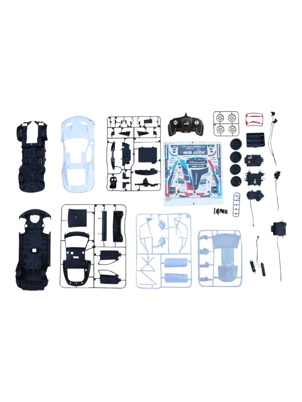 Rastar BMW M8 GTE remote control Assembly Model Kit 1:18 Scale (66 pcs and 8 pts) - Image 4