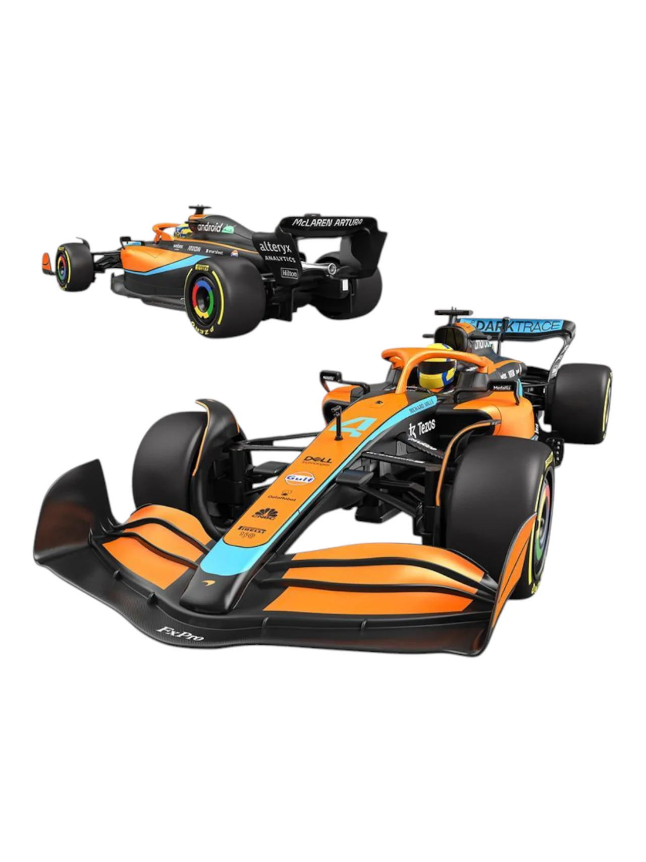 Rastar Mclaren Formula 1 F1 MCL 36 2022 Emilia Romagna Grand Prix Remote Control Car - Image 4