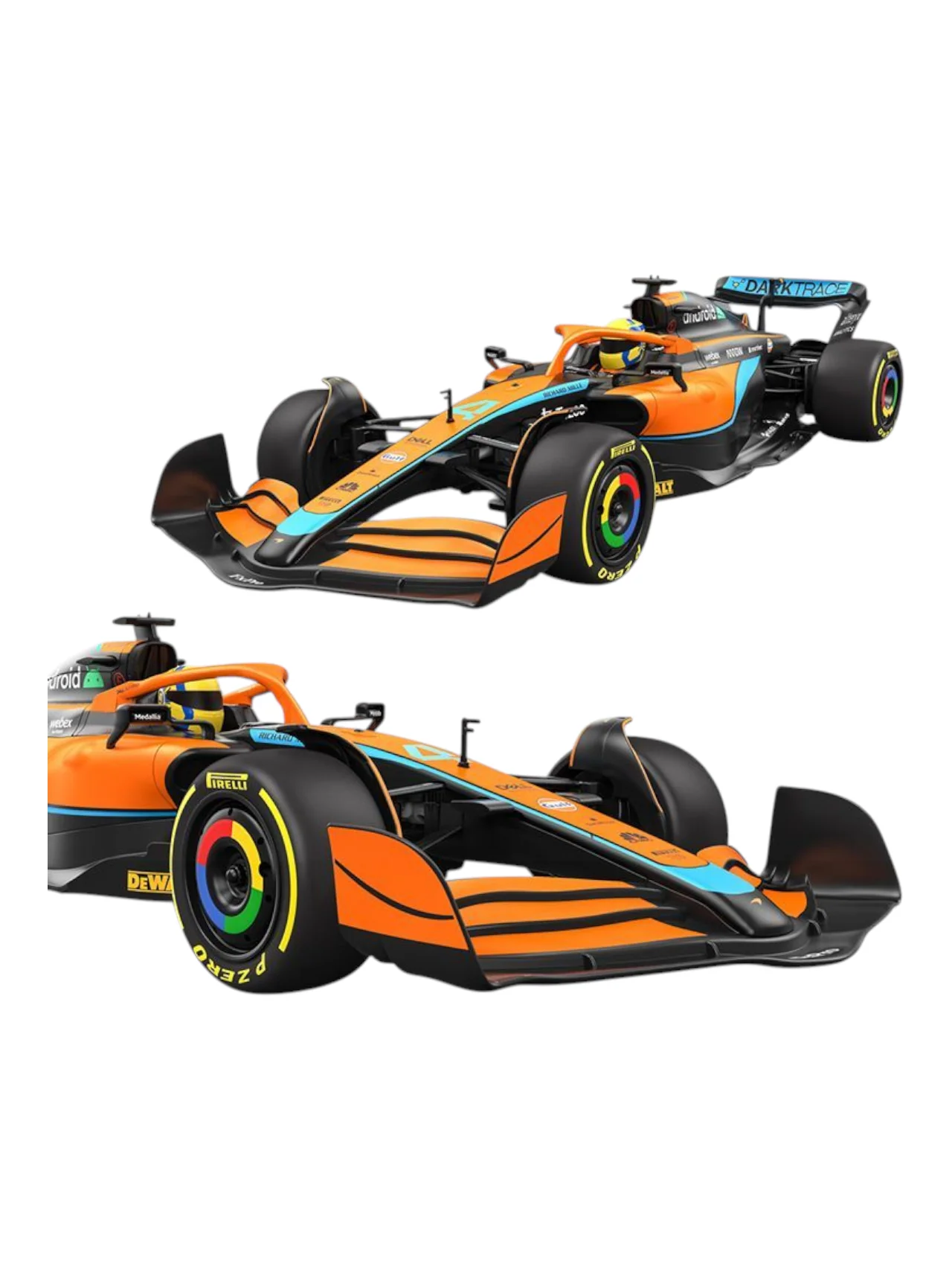 Rastar Mclaren Formula 1 F1 MCL 36 2022 Emilia Romagna Grand Prix Remote Control Car - Image 8