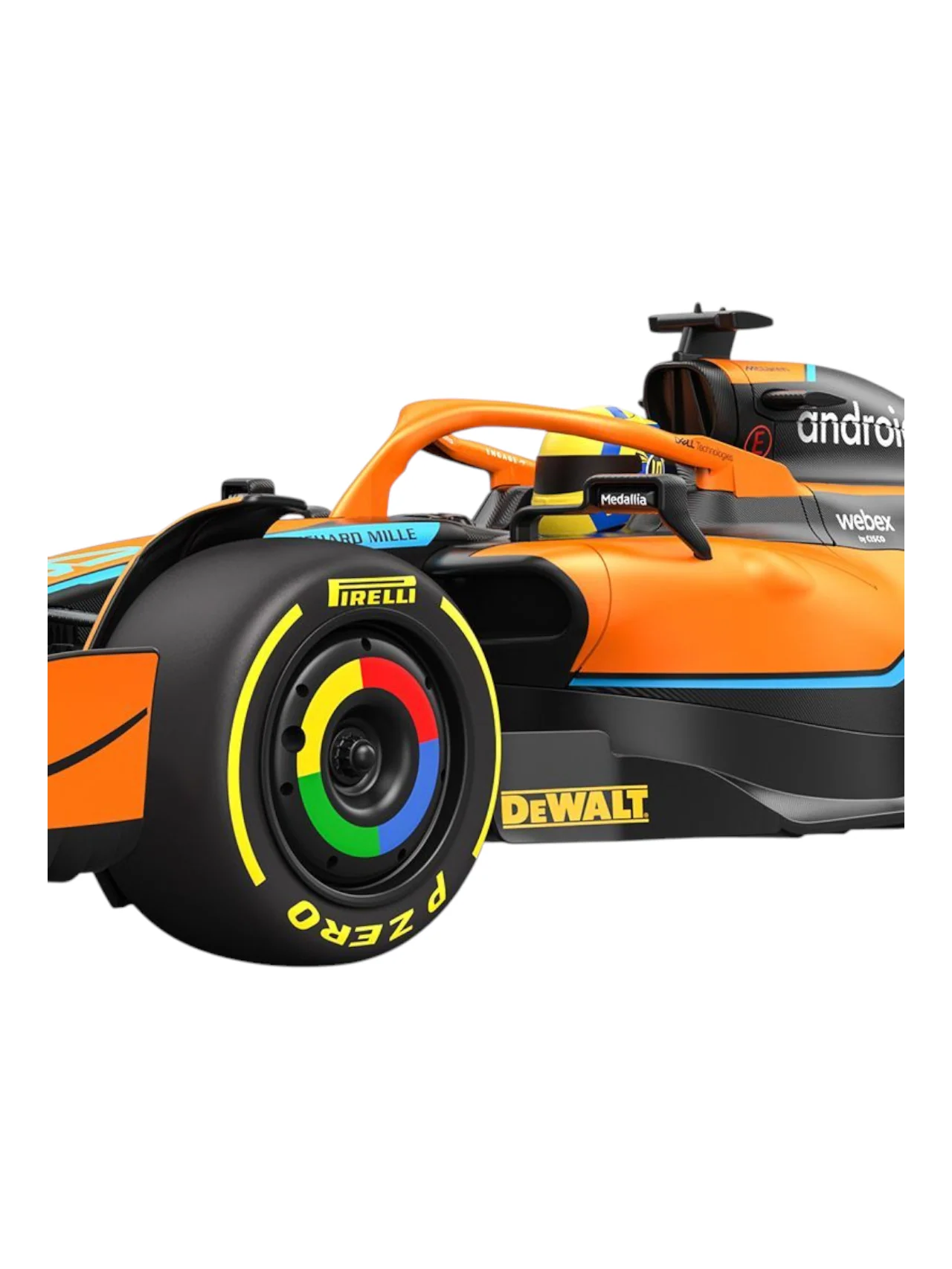 Rastar Mclaren Formula 1 F1 MCL 36 2022 Emilia Romagna Grand Prix Remote Control Car - Image 9