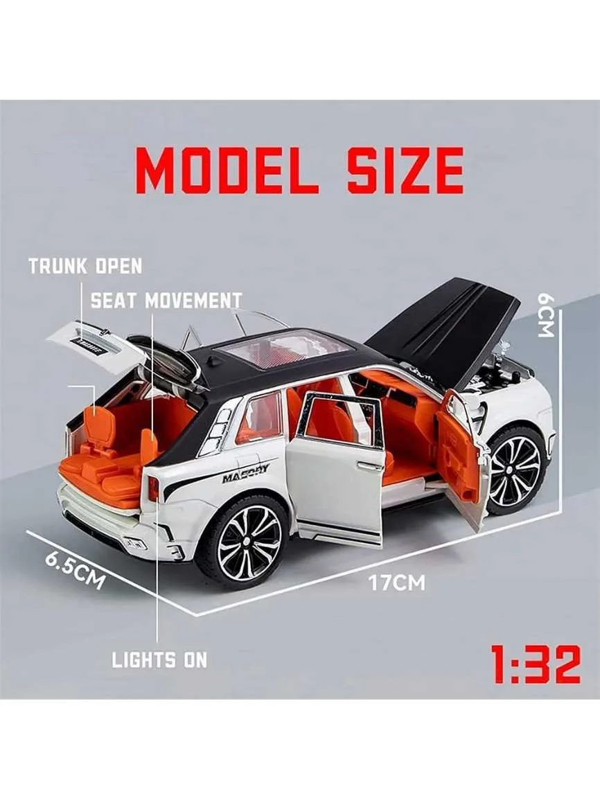 Rolls Royce 1:32 Die Cast Metal Car Cullinan Model Car Light Sound Pull Back - Image 2