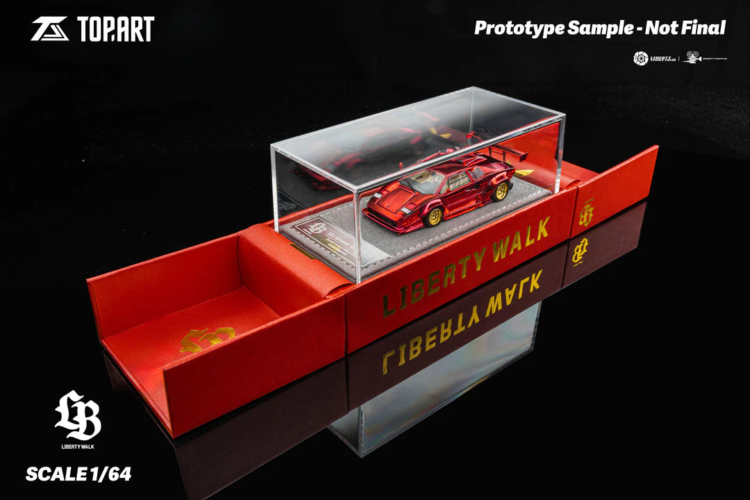 Top Art Liberty Walk Lamborghini Countach 1:64 Scale - Image 2