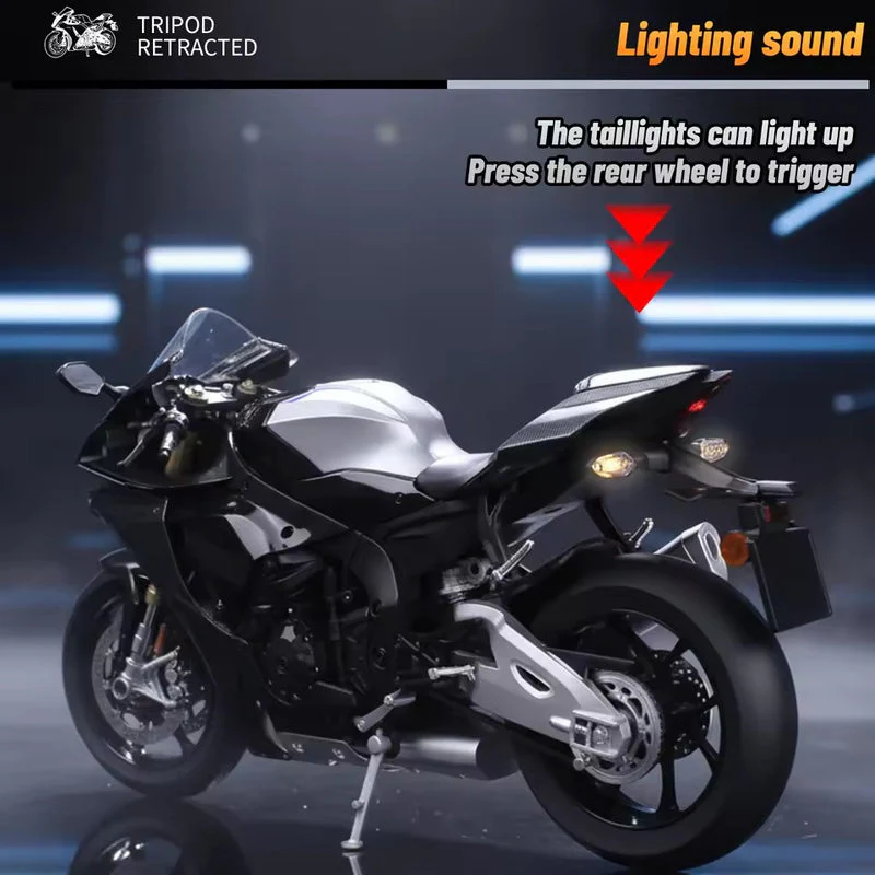 YAMAHA R1M Alloy Mode Front Wheel Bracket Rear Wheel Bracket, Charging Line Power Supply Water bottle Imported 1:6 Scale Baike - Image 2