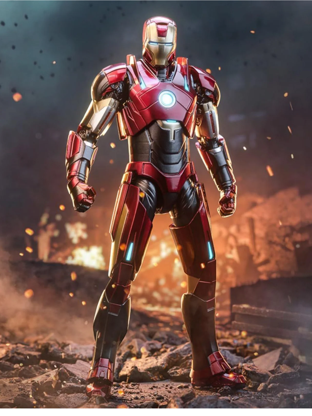 ZD Toys Marvel Studios The Infinity Saga Iron Man 3 MK16 1:10 Scale (Size-7 Inch) - Image 3