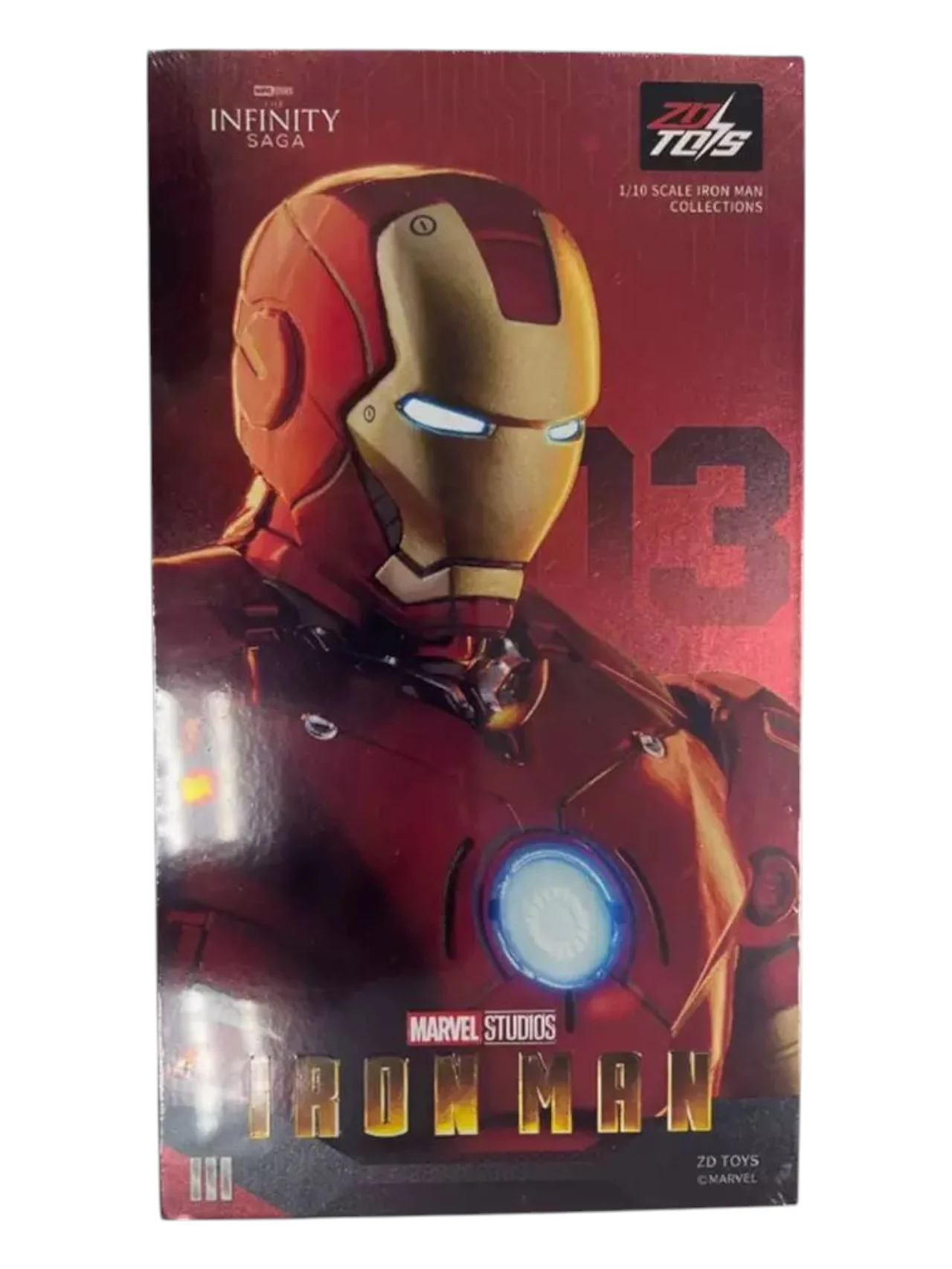 ZD Toys Marvel Studios The Infinity Saga Iron Man MK03 Action Figure 1:10 Scale (Size-7 Inch)